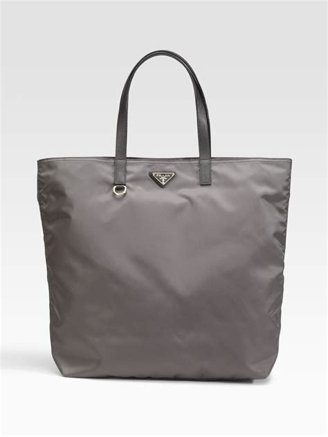 prada gray bag tote